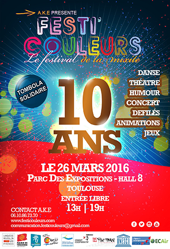 Festi'Couleurs les 10 ans ! Le festival de la mixité.