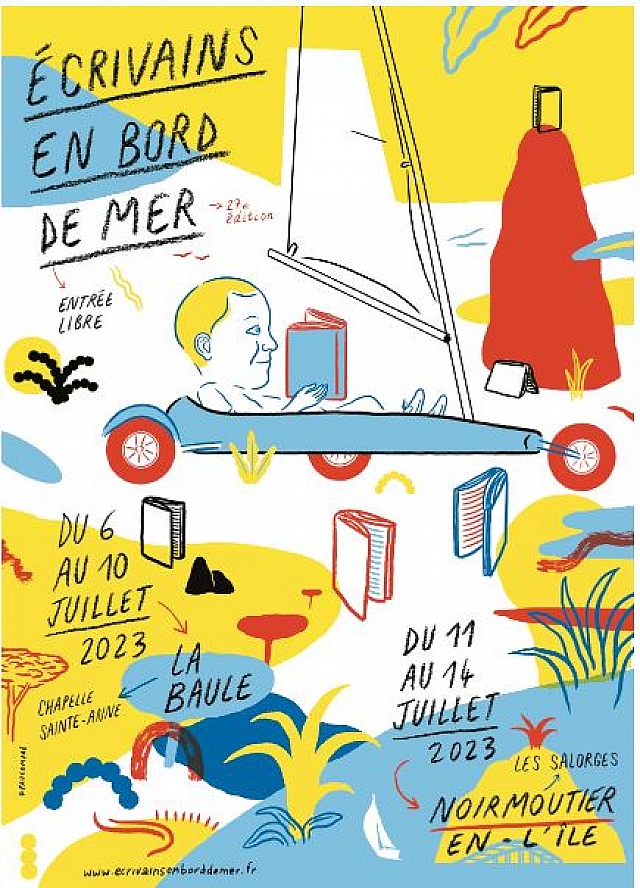 Ecrivains en bord de mer a La Baule